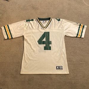 Brett Farve 1992 to 2010 white #4 Jersey, size L. Green Bay packers QB Apparel